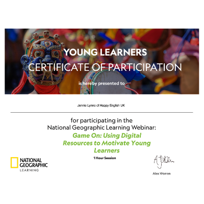 Teacher Jennie - National Geographic Learning Training - Engaging Young Learners